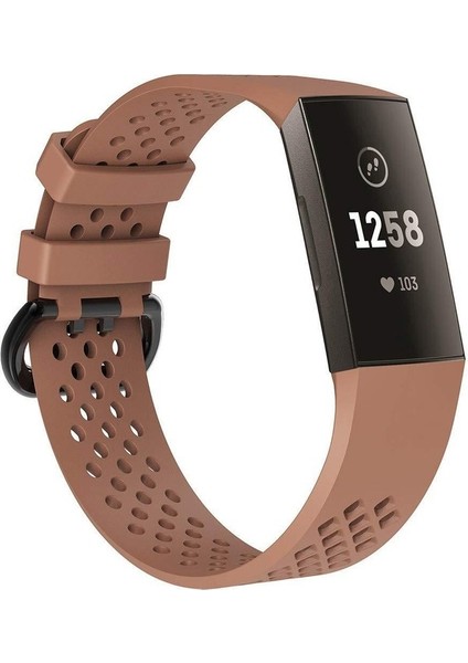 Fıt Charge 3 Beyaz Için Kare Delikli Spor Bilek Kayışı (Yurt Dışından)