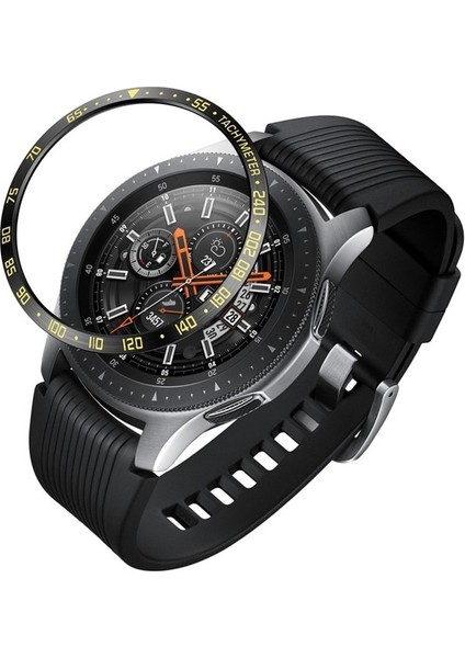Dial Steel Protective Frame For Galaxy Watch 42MM Black Gold (Yurt Dışından)