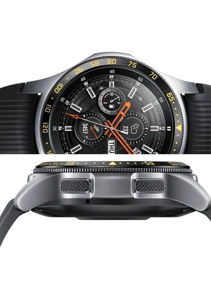 Dial Steel Protective Frame For Galaxy Watch 42MM Black Gold (Yurt Dışından) modelleri