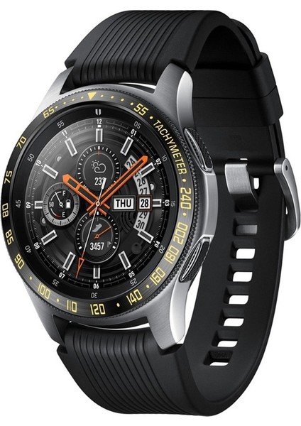Dial Steel Protective Frame For Galaxy Watch 42MM Black Gold (Yurt Dışından) fırsatları