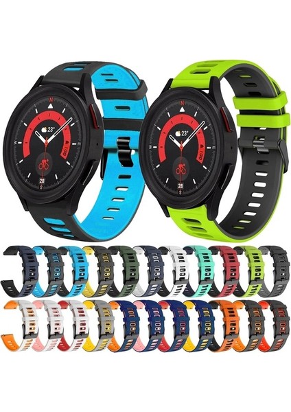 Samsung Galaxy Watch 5 44MM Kırmızı+Siyah Için Silikon Watch Band (Yurt Dışından) fırsatları