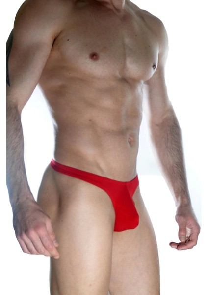 Erkek Arkası Metalli Kırmızı Tanga Çamaşır fırsatları