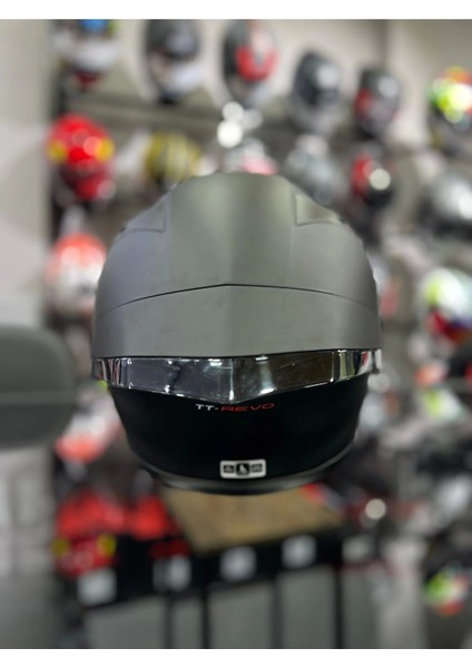 Tt-Revo Mat Siyah Kapalı Kask Şeffaf Vizörlü indirimleri
