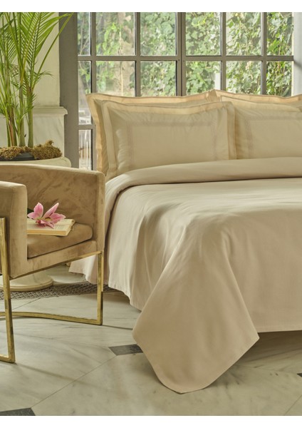 Shanse Nish Set Çift Kişilik Pike Takımı Bej fiyatları