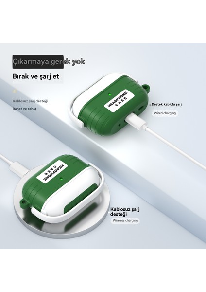 Sevimli Ins Yumuşak Kabuk Öğle Yemeği Kutusu Şekillendirme Airpods 3 Nesil Bluetooth Kulaklık Kılıfı (Yurt Dışından) modelleri