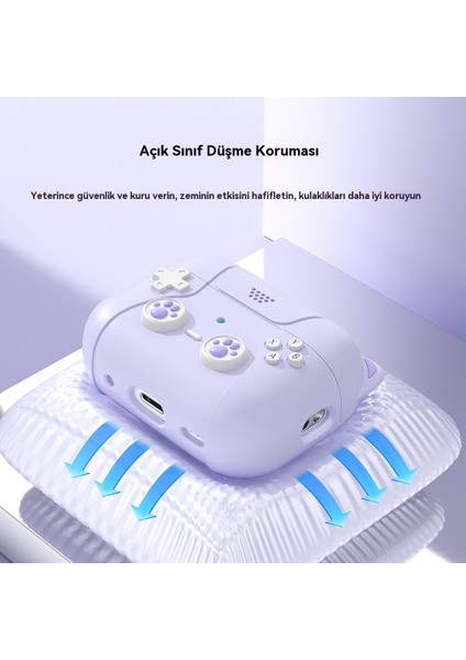 Sevimli Silikon Oyun Konsolu Styling Için Airpods Pro/pro2 Nesil Kulaklık Seti (Yurt Dışından)