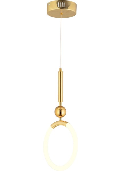 Struer Tekli Gold Ledli Modern Koridor, Yatak Odası Salon Sarkıt LED Avize fiyatları