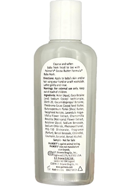 Palmer’s Cocoa Butter Bebek Şampuanı Seyahat Boyu 50ML