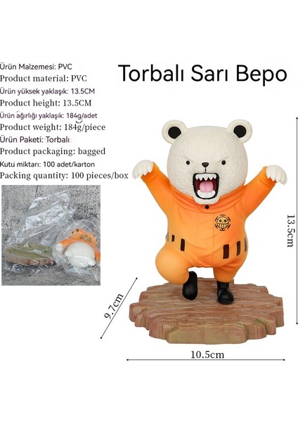 13 cm One Piece Serisi Bebo El Modeli (Yurt Dışından)