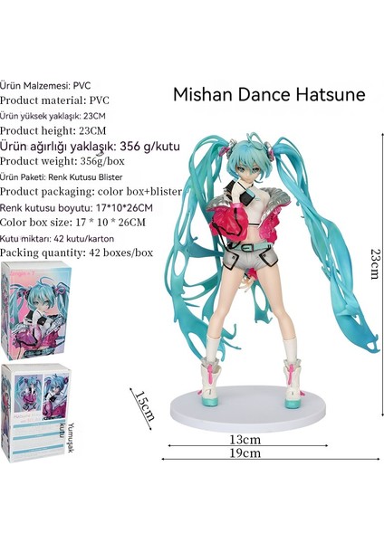23 cm Future Hatsune Double At Kuyruğu Anime Iki Modeli El Modeli (Yurt Dışından)