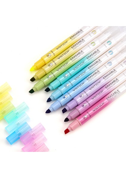 Wrıtech W-822 Silinebilir Fosforlu Kalem Pastel Sakura Pembe - 12'li Kutu
