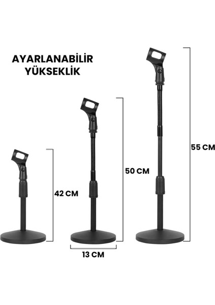 DS310 Ağırlıklı Masa Tipi Mikrofon Standı fiyatları