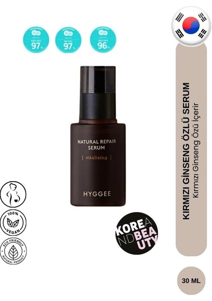 e Natural Repair Serum 30 ml Serum, Kırmızı Ginseng Serum, Nemlendirici Serum, Onarıcı ve Yenileyici Serum