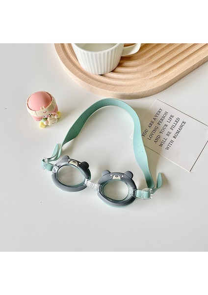 Çocuk Kulak Tıkacı Su Geçirmez Hd Buğu Önleyici Yüzme Gözlüğü (Yurt Dışından)