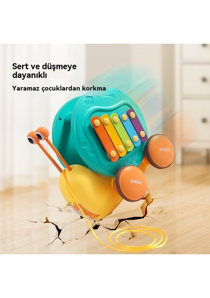 Çocuk Çekme Salyangoz Mancınık Araba Çok Fonksiyonlu Eğitici Oyuncak (Yurt Dışından)