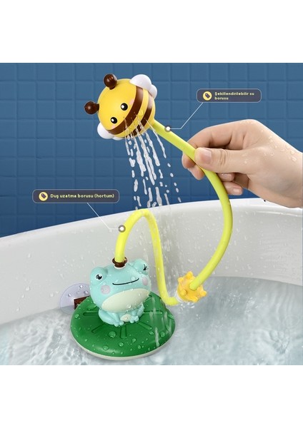 Çocuk Banyo Kurbağa Döner Fincan Banyo Bulmaca Su Oyuncakları (Yurt Dışından) fırsatları