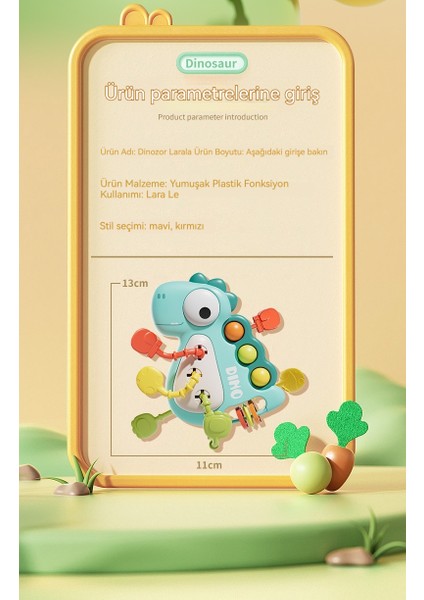 Dinozor Larala Parmak Ufo Puzzle Erken Eğitim Oyuncak (Yurt Dışından)