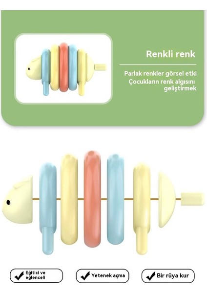 Hayvan Puzzle Erken Eğitim Puzzle Gökkuşağı Çember Oyuncak (Yurt Dışından)