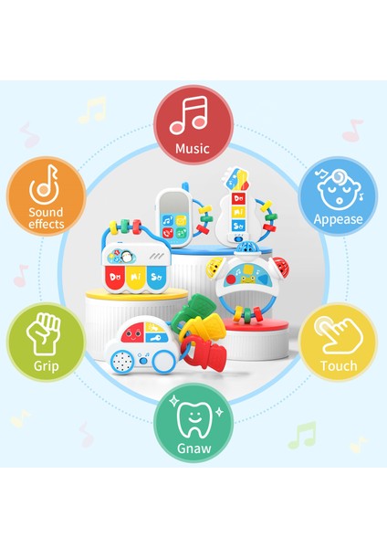 Beş Parçalı Müzik Aleti Çıngırak Araba Anahtarı Uzaktan Kumanda Oyuncak (Yurt Dışından) fiyatları