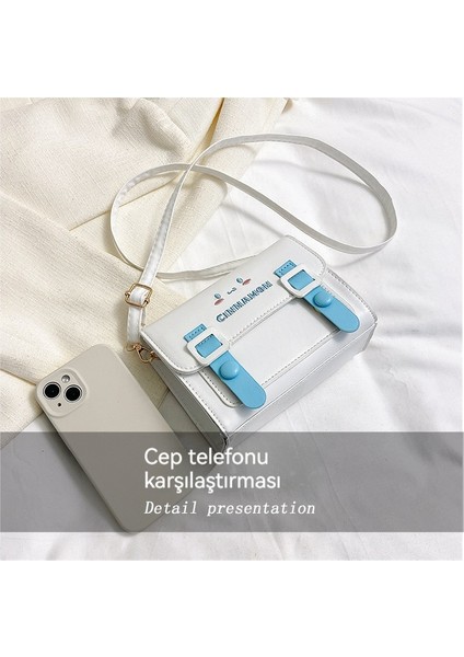 Yeni Kore Tarzı Ince Omuz Çapraz Omuz Çantası Sevimli Renk Jk Küçük Kare Çanta (Yurt Dışından) fırsatları