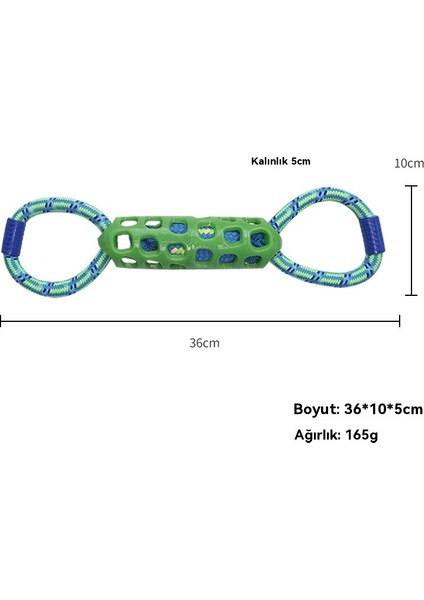 Köpek Düğüm Temiz Diş Halkası Tpr Molar Eğitici Oyuncak (Yurt Dışından)