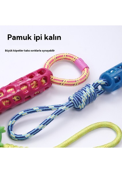 Köpek Düğüm Temiz Diş Halkası Tpr Molar Eğitici Oyuncak (Yurt Dışından)