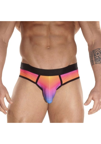 Gökkuşağı Desenli Erkek Çamaşır