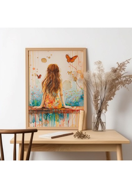Art-Ahşap Çerçeveli Bohomien Tablo