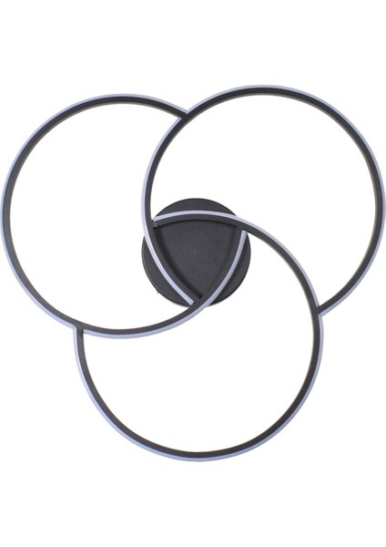 Troy Modern Tasarım Yatak Odası - Salon - Mutfak Siyah Renk Beyaz Ledli 3 Lü LED Avize fiyatları