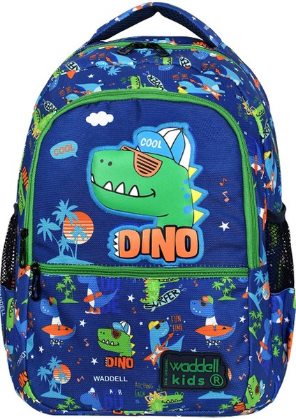 Lisanslı Dino Desenli Ilkokul Çantası & Beslenme Çantası