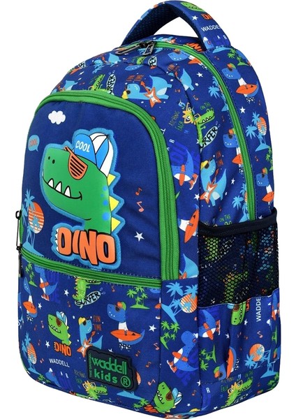 Lisanslı Dino Desenli Ilkokul Çantası & Beslenme Çantası