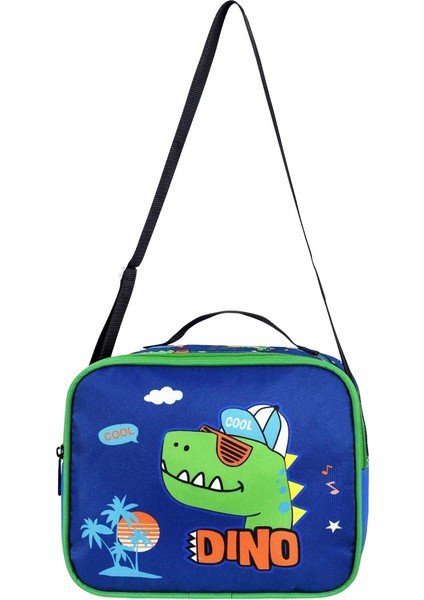 Lisanslı Dino Desenli Ilkokul Çantası & Beslenme Çantası