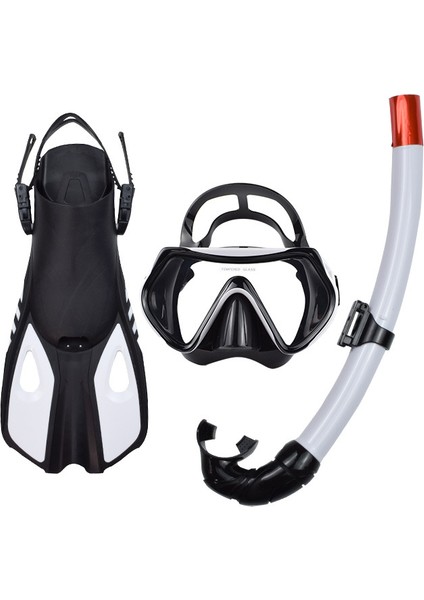 Doğa Sporları Şnorkel Üçlü Gözlük Tam Kuru Şnorkel Palet Şnorkel Kapağı Yetişkin L/xl Beden (Yurt Dışından)