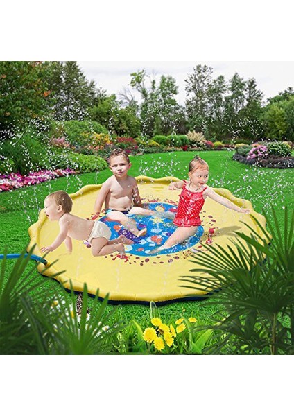 Yeni Pvc Çocuk Su Sprey Mat Açık Su Oyun Serpme Mat (Yurt Dışından)
