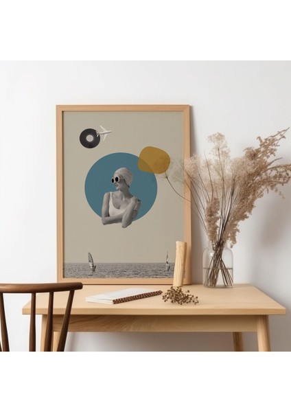 Art-Ahşap Çerçeveli Modern Art Tablo
