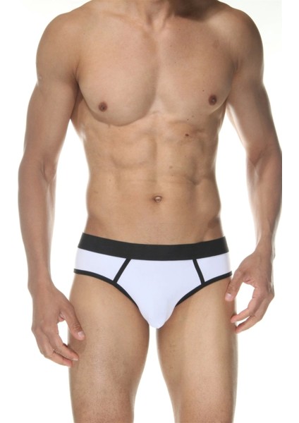 Beyaz Jockstrap Erkek Iç Giyim