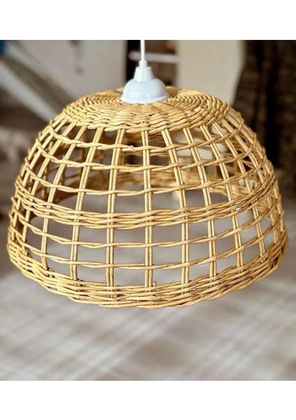 Salon-Yatak Odası-Mutfak Avizesi Rattan Craftpaper El Yapımı Avize (Duy Dahil)