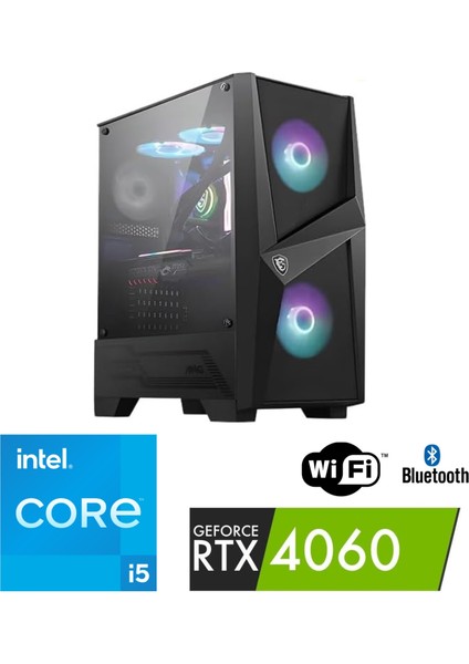 Şafak-Gaming Ddr5 – Rtx 4060 8gb – Intel Core I5 12600KF – 16GB Ddr5 5600 Mhz Ram – 1 Tb M.2 SSD -Sıvı Sogutmalı-Windows 11 Pro