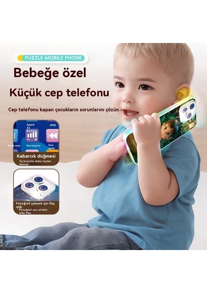 Çocuk Cep Telefonu Akıllı Erken Eğitim Öğrenme Makinesi Müzik Oyuncak (Yurt Dışından)