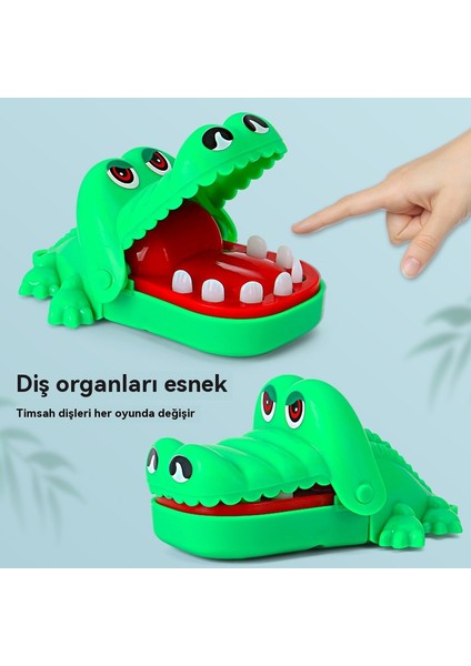 Çocuk Isırma El Oyuncak Mini Isırma Parmak Büyük Ağız Timsah Diş Çekimi (Yurt Dışından)