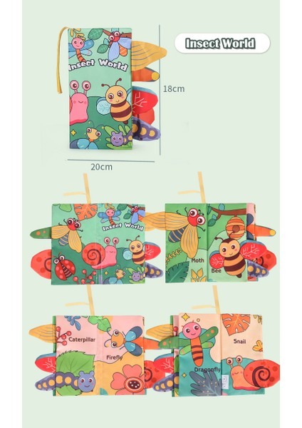 Bebek Kumaş Kitap Eğitici Oyuncak Bebek Stereo Kuyruk (Yurt Dışından)