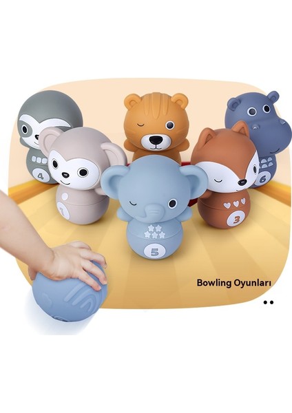 Bebek Yığılmış Bowling Yumuşak Kauçuk Bloklar El Topu Eğitici Oyuncaklar (Yurt Dışından) fiyatları