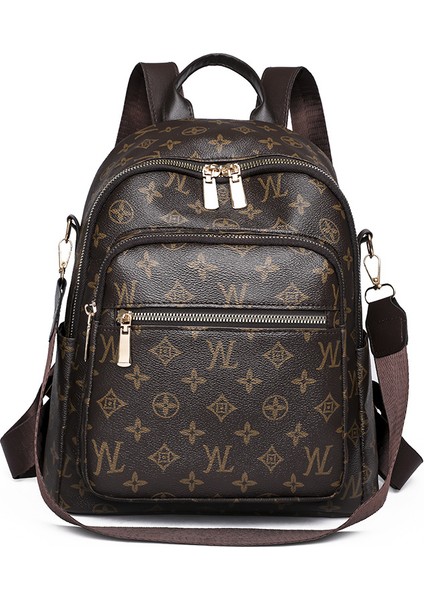 Omuz Çantası Presbiyeli Avrupa ve Amerikan Retro Büyük Kapasiteli Sırt Çantası (Yurt Dışından)