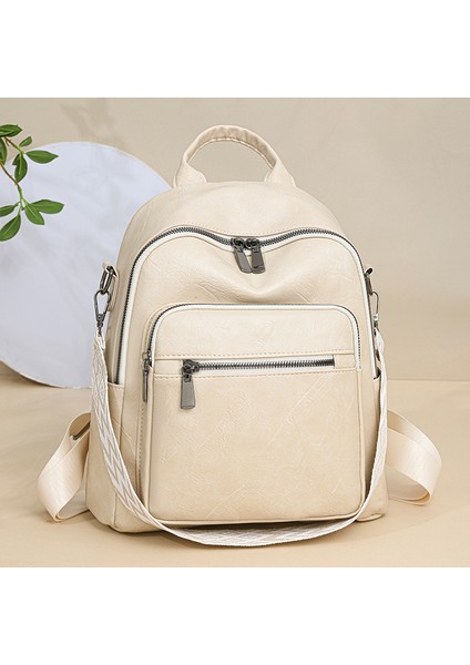 Omuz Çantası Presbiyeli Avrupa ve Amerikan Retro Büyük Kapasiteli Sırt Çantası (Yurt Dışından)