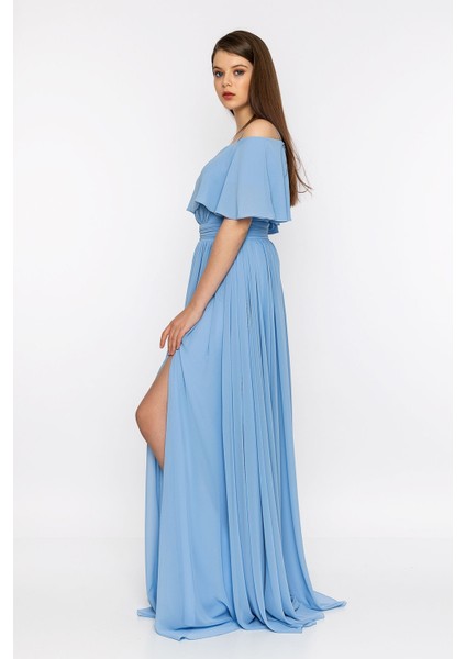 Invidia Madonna Yaka Yırtmaçlı Abiye fiyatları