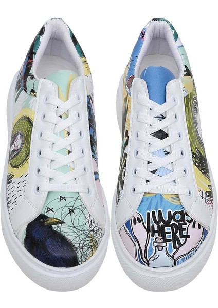 Kadın Vegan Deri Çok Renkli Sneakers - I Was Here Tasarım fiyatları