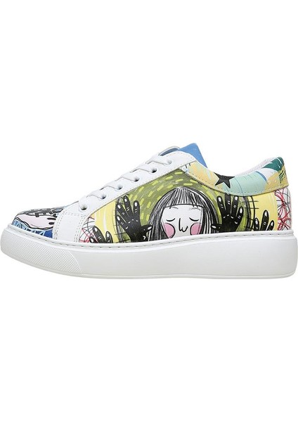 Kadın Vegan Deri Çok Renkli Sneakers - I Was Here Tasarım modelleri