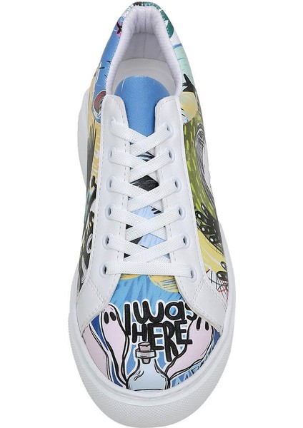 Kadın Vegan Deri Çok Renkli Sneakers - I Was Here Tasarım indirimleri