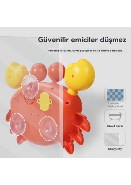 Çocuklar Su Yengeç Kabarcık Makinesi Müzik Eğitici Oyuncak (Yurt Dışından)