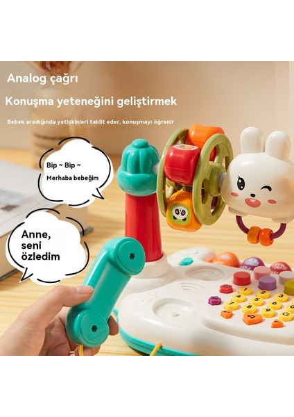 Çocuk Telefonu Bulmaca Erken Eğitim Simülasyon Cep Telefonu Müzik Eğitici Oyuncak (Yurt Dışından)